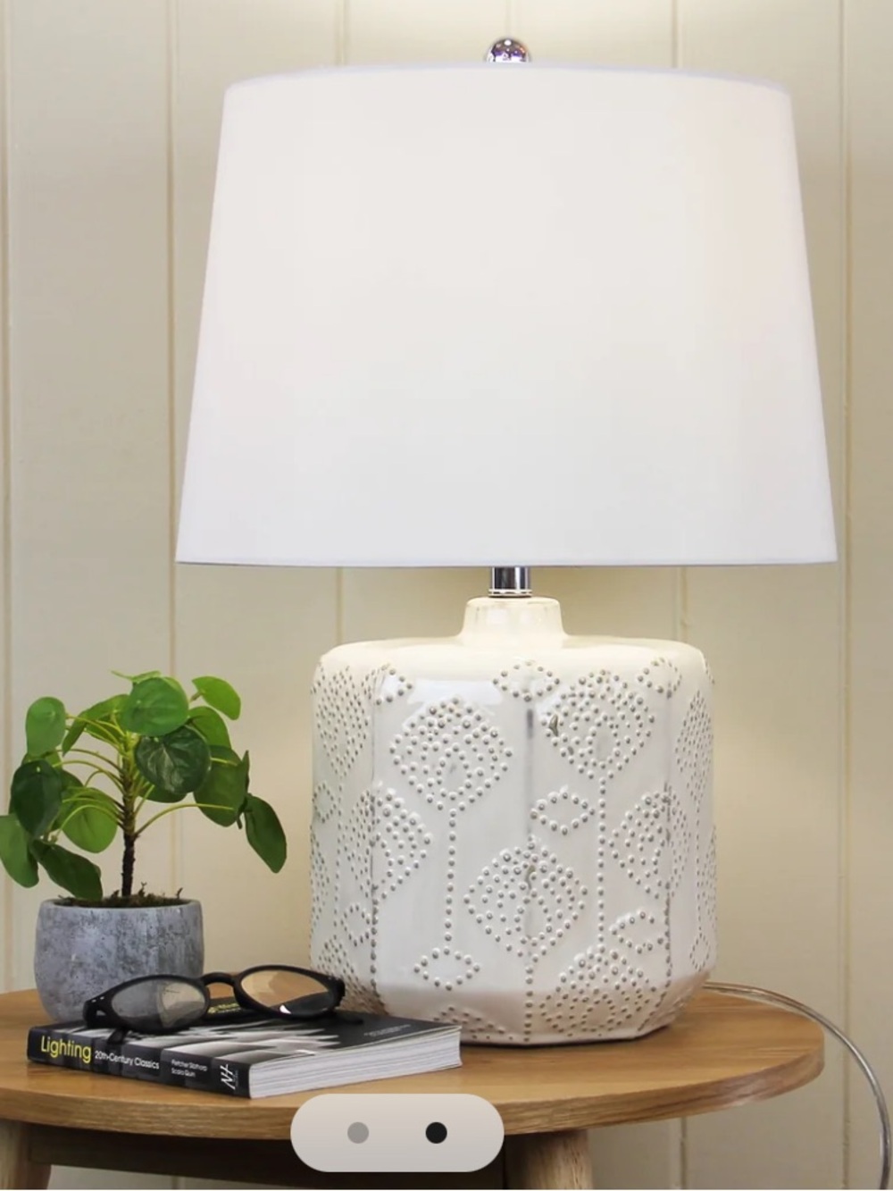 White Ceramic Table Lamp